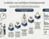 Leitfaden für die perfekte Bräutigamrede: Struktur, Tipps & Aufbau. Fokus auf die Braut, Dankbarkeit und authentische Momente.