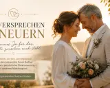 Ein glückliches Paar erneuert sein Eheversprechen. Finde den perfekten Redner für deine persönliche Eheerneuerung.