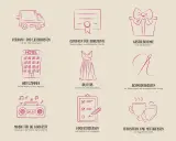 Übersicht über den Hochzeit Budget: Versand, Dokumente, Geschenke, Hotel, Outfits, Schneider, Musik, Essen.