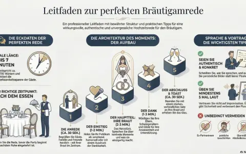 Leitfaden für die perfekte Bräutigamrede: Struktur, Tipps & Aufbau. Fokus auf die Braut, Dankbarkeit und authentische Momente.